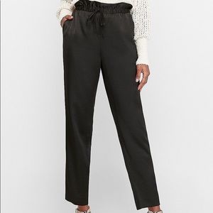 Express High Waisted Satin Jogger Pants XS